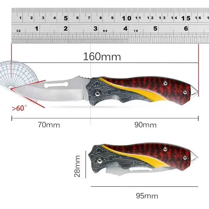 Folding Knife Tactical Survival Knives Hunting Camping Blade Edc Multi High Hardness Survival Knife Pocket Outdoor Camping