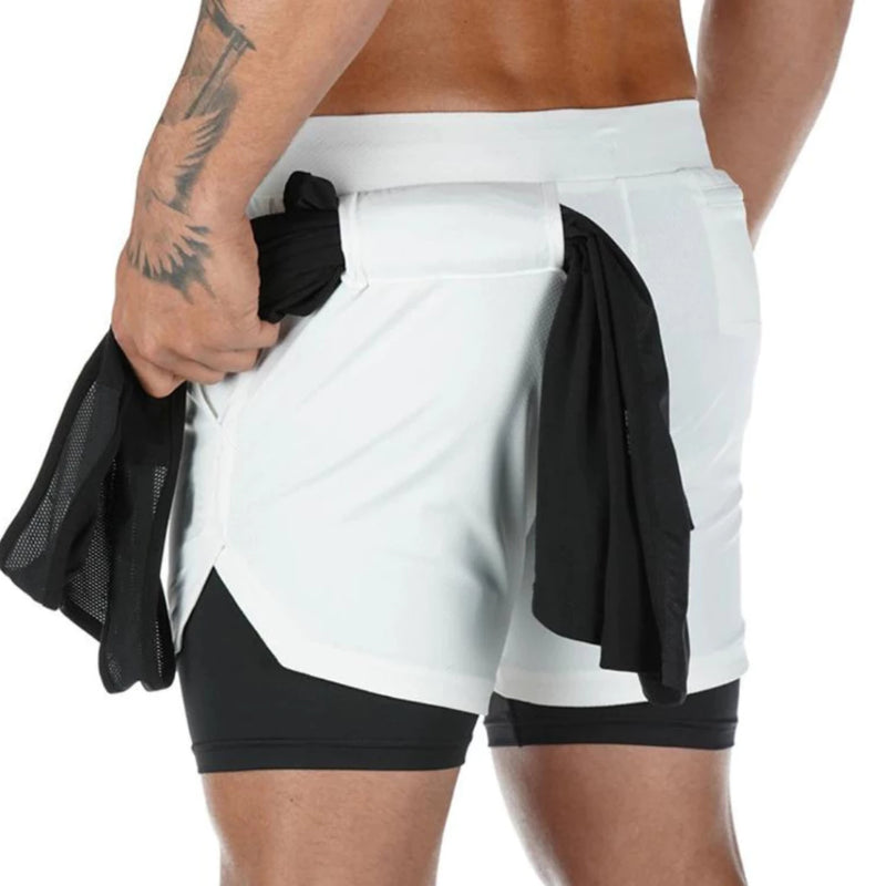 SHORTS DRY_ FIT DE COMPREÇÂO 2 EM 1