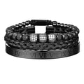 Pulseira Masculina Brilhantes Luxo Punk - Maschille