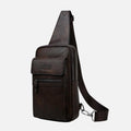 Bolsa JEEP de Couro Masculina Transversal - Firenze - Maschille