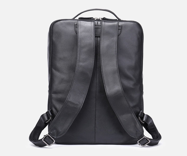 Mochila de Couro Genuíno Génova Notebook 14" - Maschille