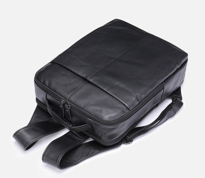 Mochila de Couro Genuíno Génova Notebook 14" - Maschille