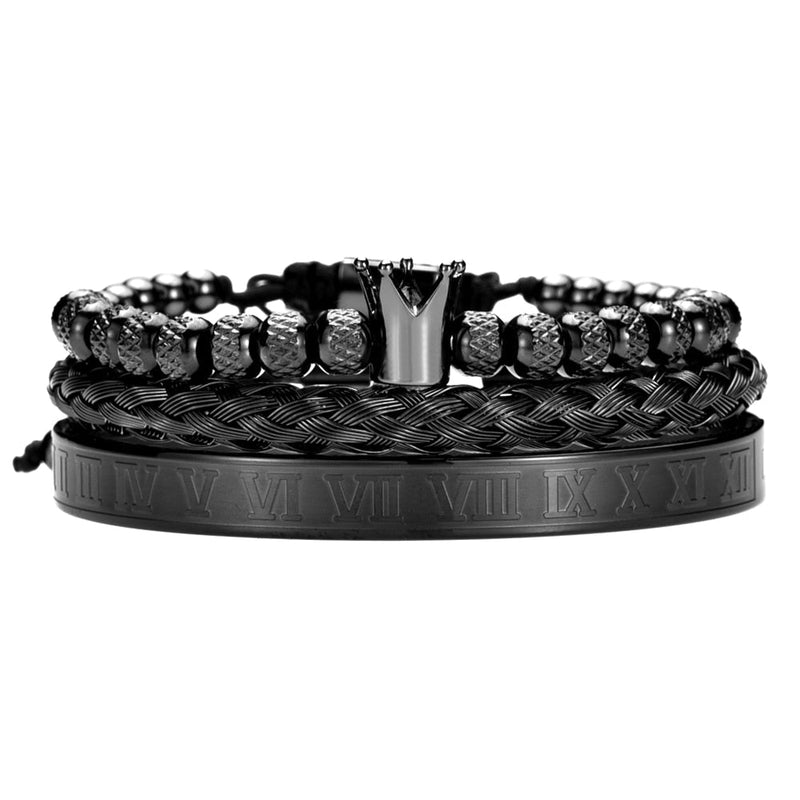 Pulseira Masculina Luxo Royal 3 em 1 - Maschille