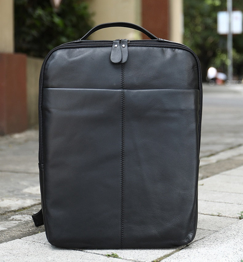 Mochila de Couro Genuíno Génova Notebook 14" - Maschille