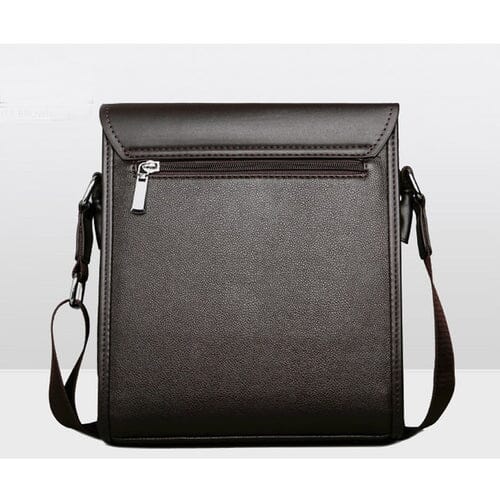 Bolsa Mensageiro Masculina Em Couro Vintage - Milano Vertical - Maschille