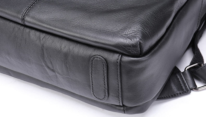 Mochila de Couro Genuíno Génova Notebook 14" - Maschille