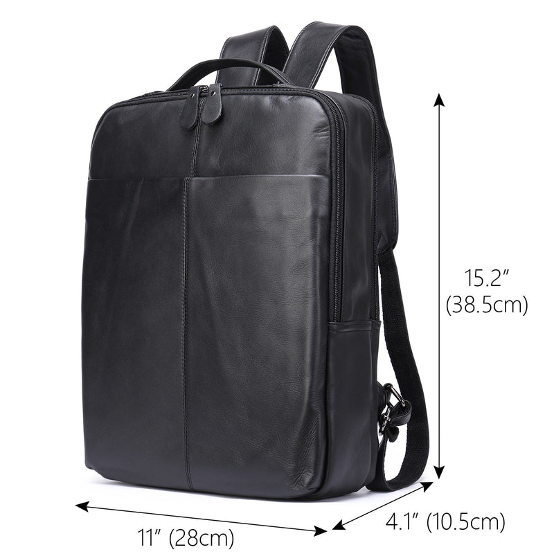 Mochila de Couro Genuíno Génova Notebook 14" - Maschille