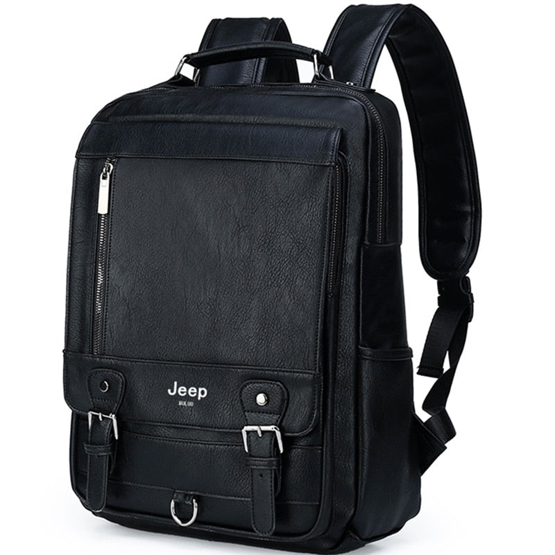 Mochila de Couro Jeep Dinâmica Man - Maschille