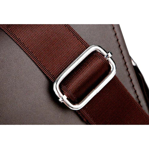 Bolsa Mensageiro Masculina Em Couro Vintage - Milano Vertical - Maschille